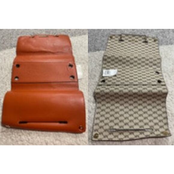 Michael Kors Selma Swap Medium Solid Top Zip Satchel Cover Orange Tan Logo Purse - Picture 1 of 12